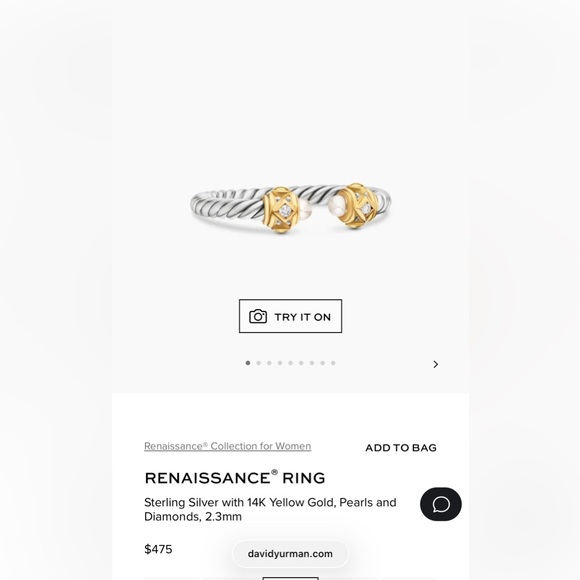 David Yurman Renaissance Ring - Picture 2 of 3